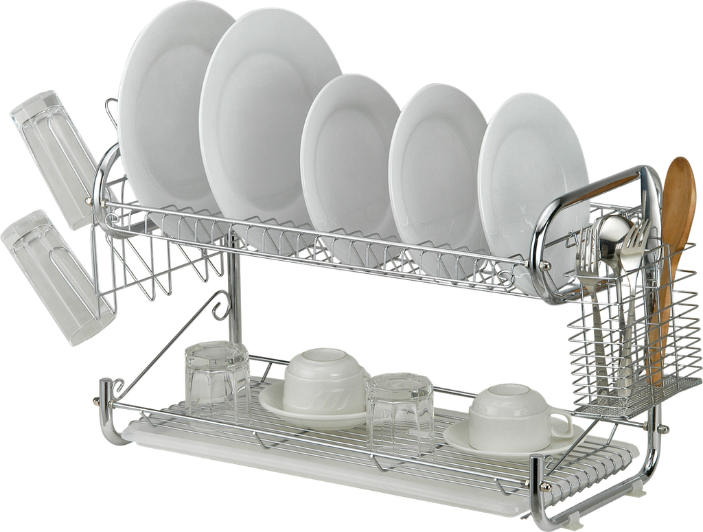 6pcs/set Kitchen Rack Dish Drainer Drying Rack