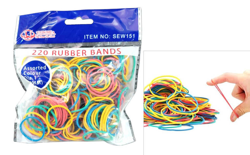 Multi colored rubber sale bands